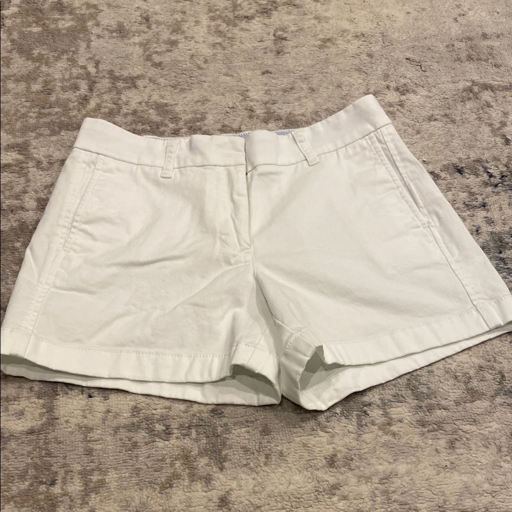 J. Crew White Bermudas with Tailored Fit